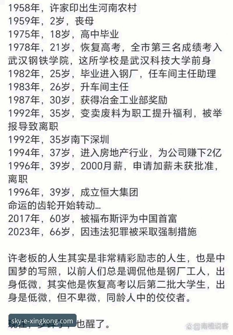 从辉煌到审判：许家印与恒大足球的兴衰启示